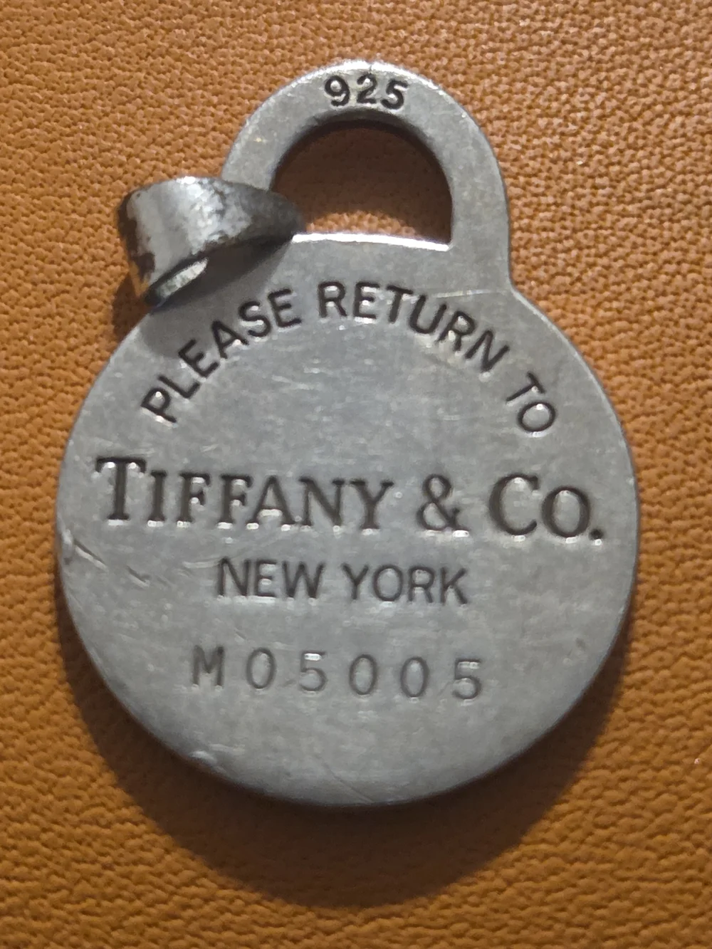 Tiffany & Co. Silver Ball Chain Necklace with Padlock Pendant